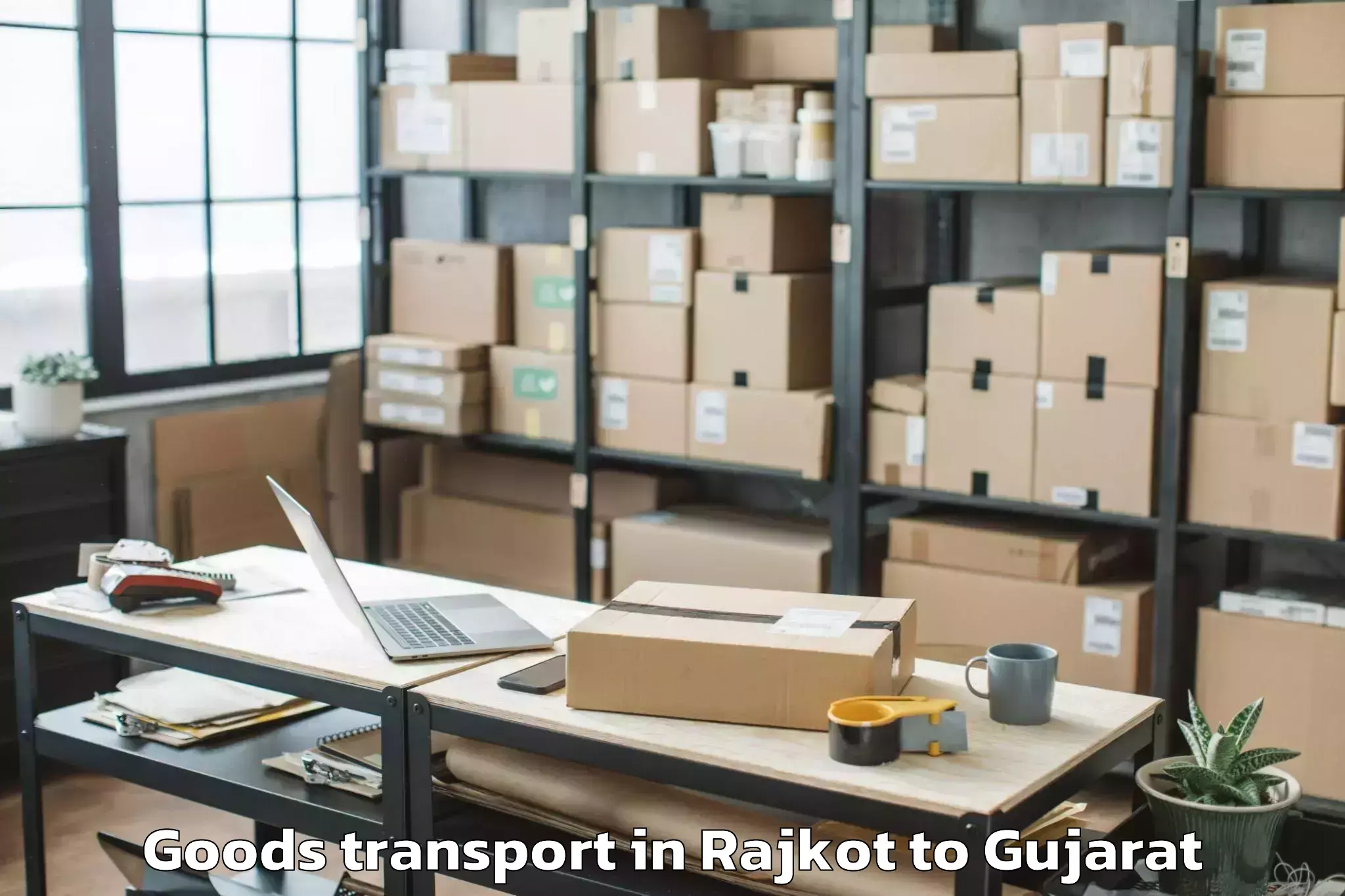 Trusted Rajkot to Umarpada Goods Transport